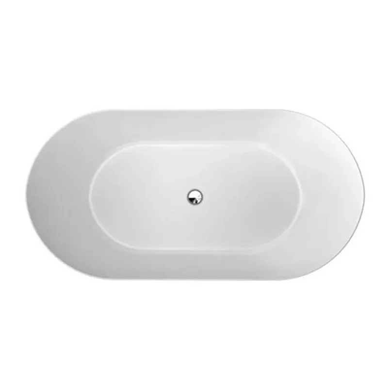 Crosswater Mpro Petite Bath White Matt detail view - Image 4