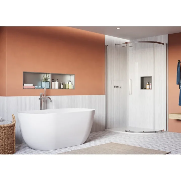 Crosswater Asura 8mm Quadrant Door 1000 X 800 Slate detail view - Image 2