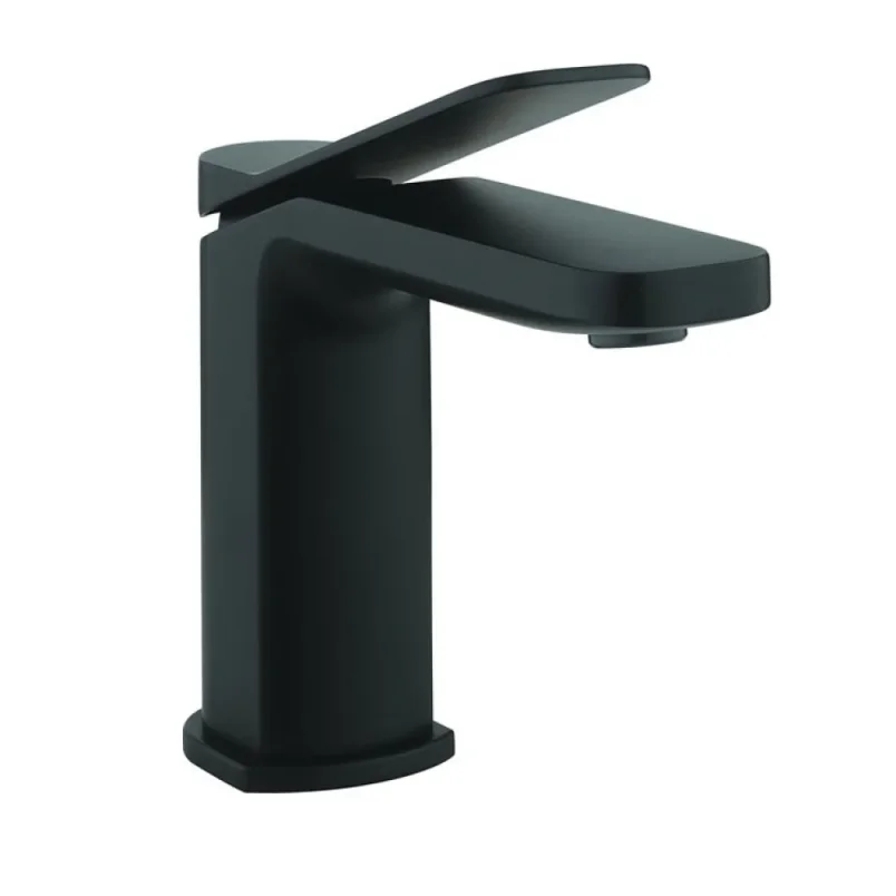 Crosswater Glide Ii Basin Monobloc Matt Black detail view - Image 4