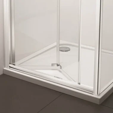 Crosswater Kai 6 Bifold Door 760 Silver detail view - Image 6