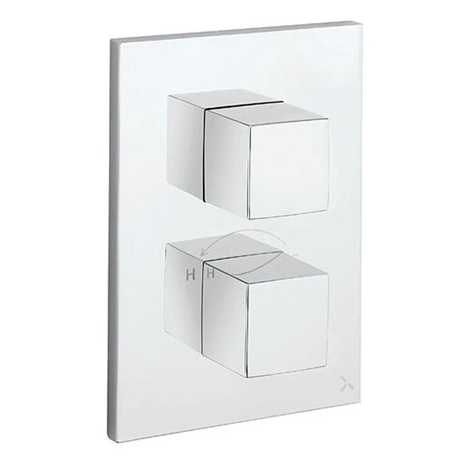 Crosswater Crossbox Verge 2 Outlet Trim & Levers Chrome