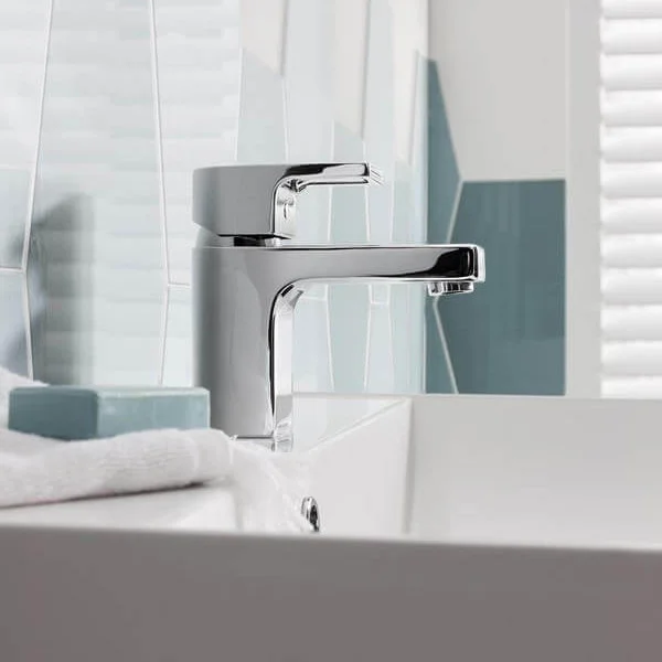 Crosswater Planet Basin Monobloc With Click Clack Waste Deck Mounted Chrome