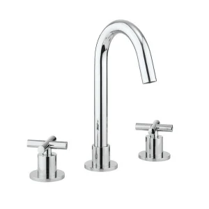 Crosswater Mpro Crosshead Basin Set Single Plate Chrome