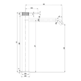 Crosswater 3one6 Tall Basin Mono Stainless detail view - Image 3