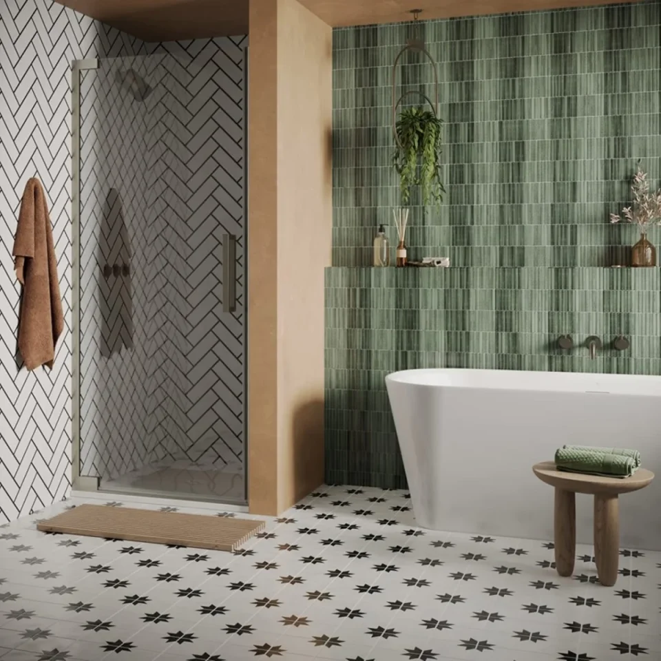 Crosswater Asura 8mm Hammered Handle Matt Black detail view - Image 2