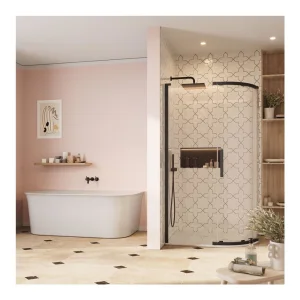 Crosswater Asura 8mm Quadrant Door 1200 X 900 Matt Black