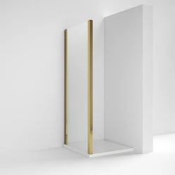 Crosswater Asura 8mm Side Panel 800 For Infold Door Brushed Brass