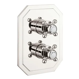 Crosswater Belgravia Crossbox 2 Outlet Trimset & Handles Nickel