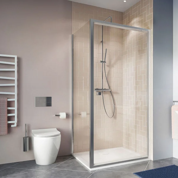 Crosswater Clear 6 Side Panel 1000 Silver