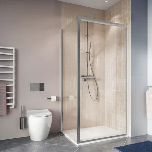 Crosswater Clear 6 Side Panel 1000 Silver