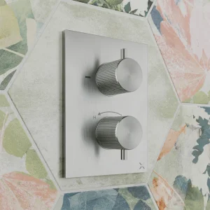 Crosswater Crossbox 3one6 3 Outlet Trim & Levers Stainless