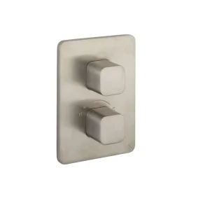 Crosswater Crossbox Glide Ii 2 Outlet Trim & Levers Brushed Nickel