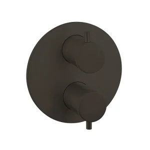 Crosswater Crossbox Mpro Industrial 1 Outlet Trim & Levers Carbon Black