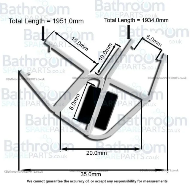 Design Hinged Door Magnetic Strip detail view - Image 2