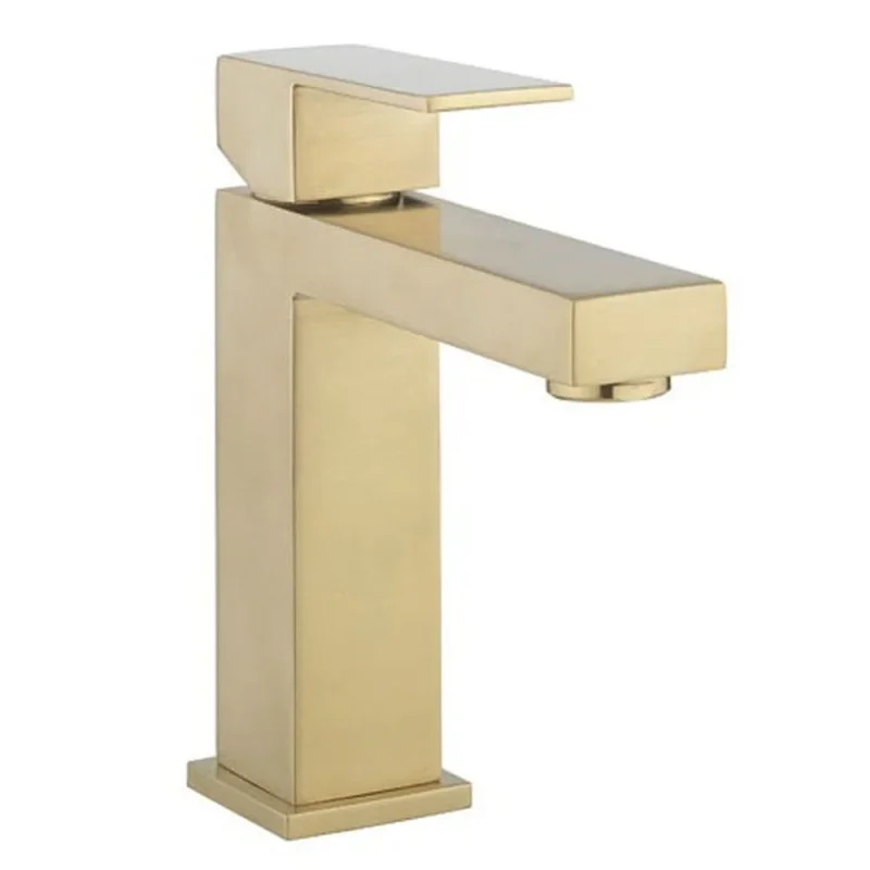 Crosswater Verge Basin Mono No Waste Brushed Brass detail view - Image 1