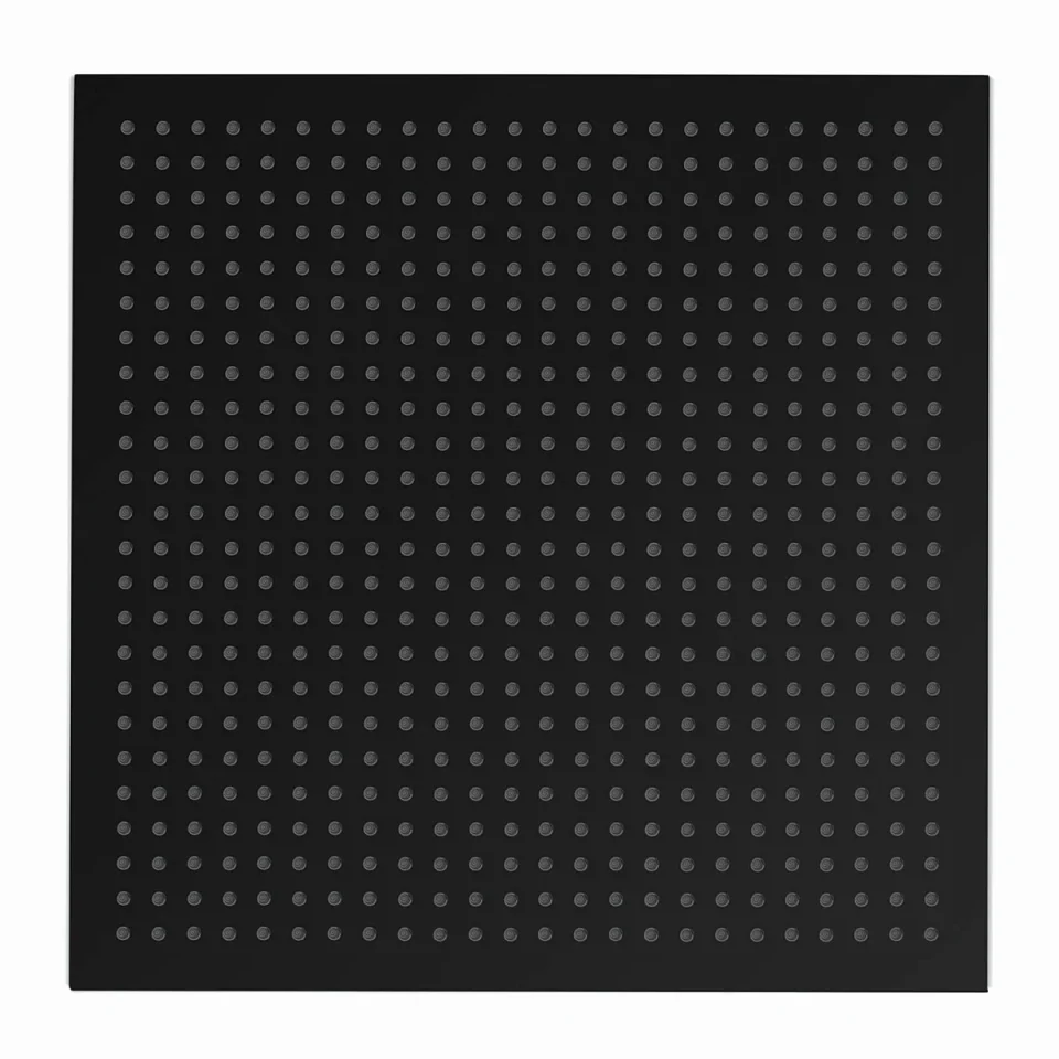 Crosswater Tranquil Shower Head 300mm Matt Black detail view - Image 2