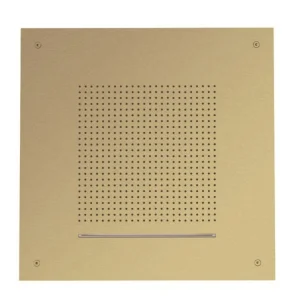 Crosswater Tranquil Recessed Shower Head With Waterfall 500mm Brushed Brass