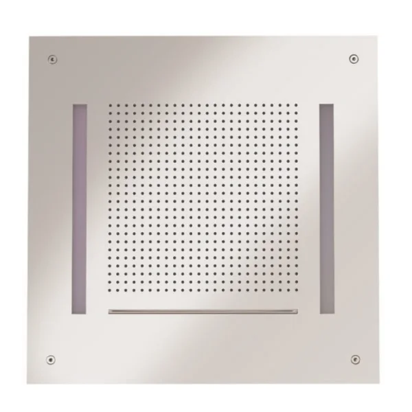 Crosswater Tranquil Recessed Shower Head With Waterfall & Chromotherapy 500mm Chrome