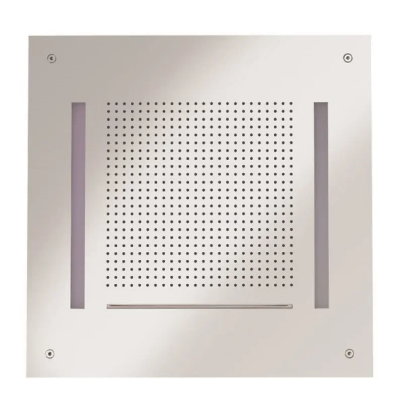 Crosswater Tranquil Recessed Shower Head With Waterfall & Chromotherapy 500mm Chrome detail view - Image 1