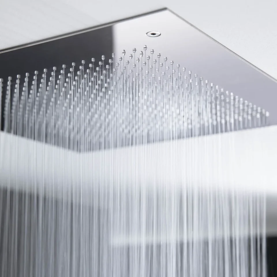 Crosswater Tranquil Recessed Shower Head 380mm Chrome detail view - Image 1
