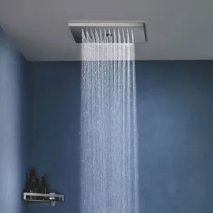 Crosswater Revive Twist Recessed Square Shower Head 380 x 380mm Polished Brushed Stainless Steel