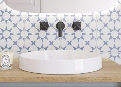 Crosswater Nepi Inset Basin 400 O/flow White detail view - Image 3