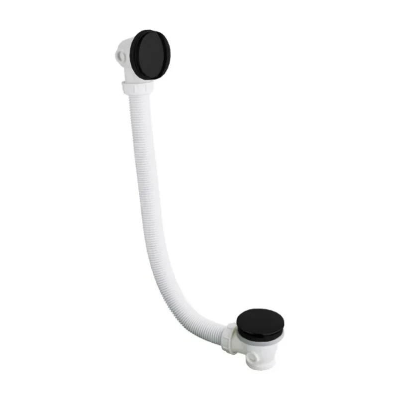 Crosswater Mpro Industrial Bath Click Waste Carbon Black detail view - Image 1