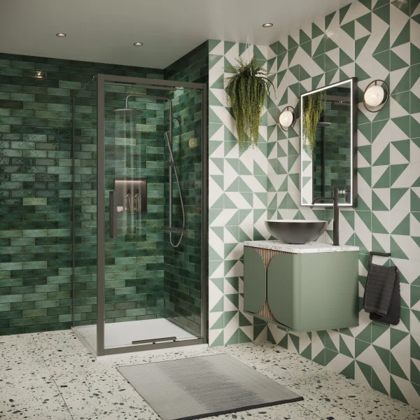 Crosswater Asura 8mm Side Panel 800 For Infold Door Slate