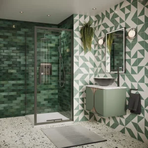 Crosswater Asura 8mm Side Panel 800 for Infold Door Slate