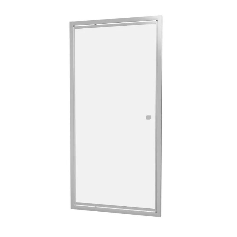 Crosswater Clear 6 Pivot Door 800 Chrome detail view - Image 1