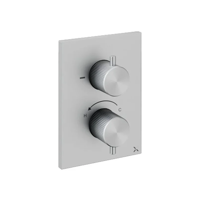 Crosswater Crossbox 3one6 1 Outlet Trim & Levers Stainless detail view - Image 1