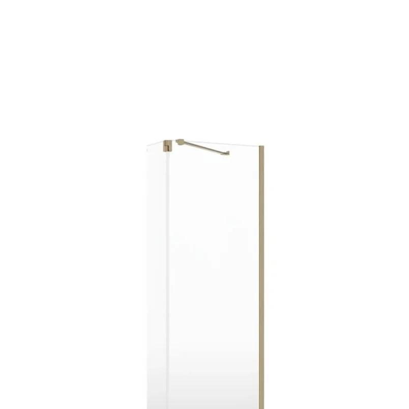 Crosswater Gallery Angled Brace Bar Brushed Brass detail view - Image 1