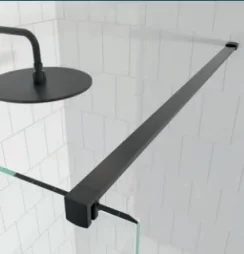 Crosswater Gallery Angled Brace Bar Brushed Brass detail view - Image 2