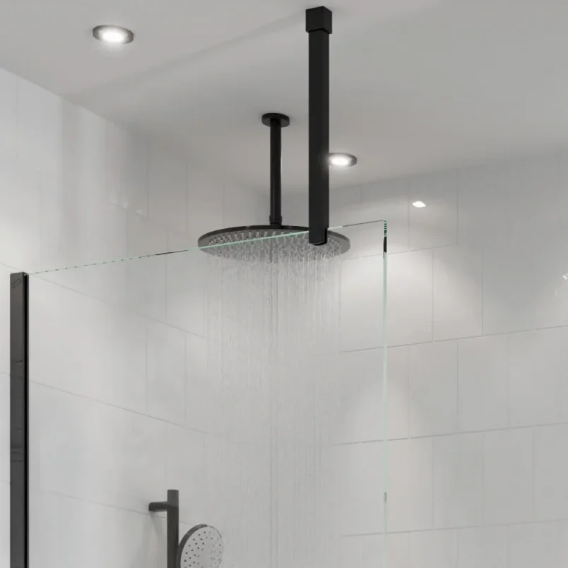 Crosswater Gallery Ceiling Brace Matt Black detail view - Image 1