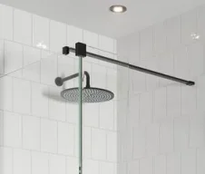 Crosswater Gallery Glass Glass Bracket Matt Black