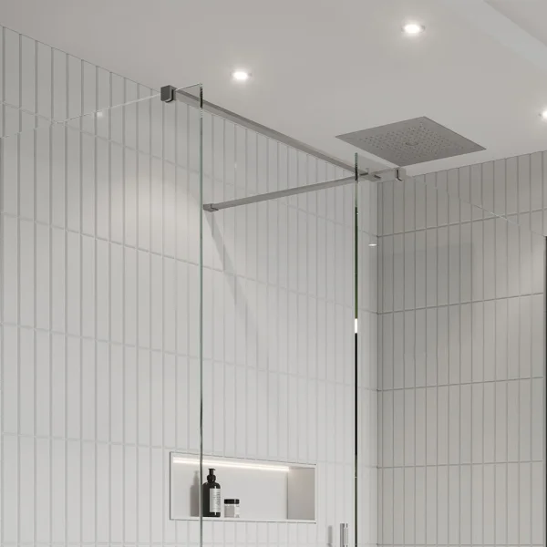 Crosswater Gallery T Brace Bar Brushed Nickel