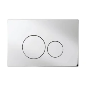 Crosswater Glass Toilet Flush Plate Ice White
