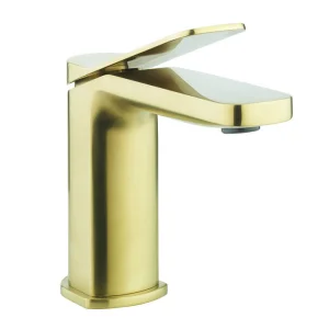 Crosswater Glide II Basin Monobloc Brushed Brass
