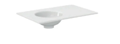 Crosswater Infinity Basin 0th 700 Left Hand Polar White detail view - Image 1