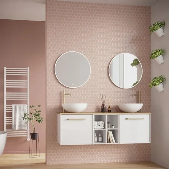 Crosswater Infinity Illuminated Mirror 800 detail view - Image 2