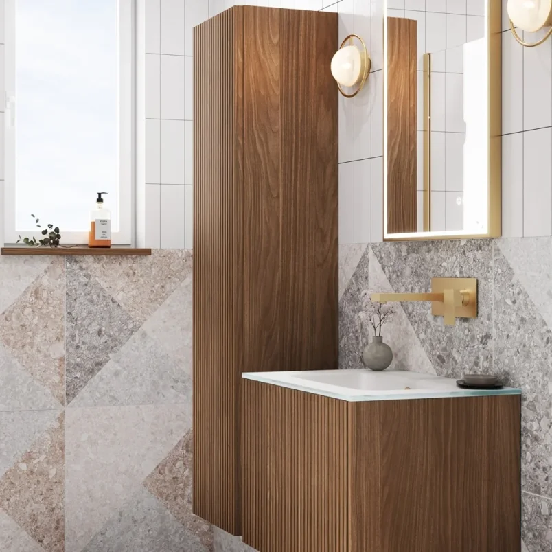 Crosswater Limit Tower Unit Royal Walnut detail view - Image 2