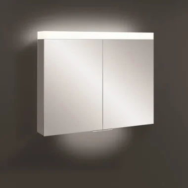 Crosswater Lustro Led 2 Door Mirror Cabinet 800x700 detail view - Image 2