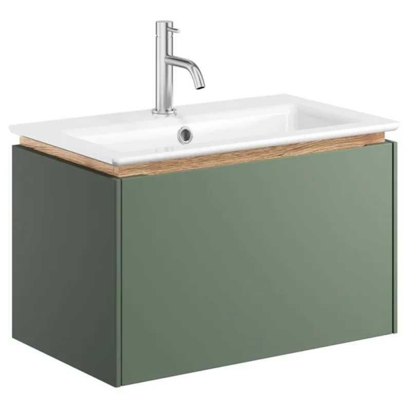 Crosswater Mada Basin Unit 600 Sage Green detail view - Image 1