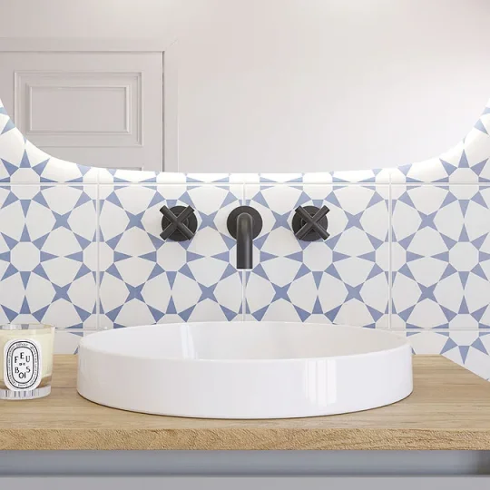 Crosswater Mpro Crosshead Basin 3 Hole Set Matt Black detail view - Image 2