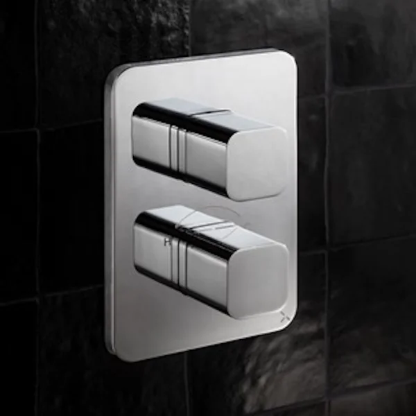 Crosswater Atoll/Glide II/Marvel Crossbox 3 Outlet Trimset & Handles Stainless Steel