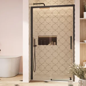 Crosswater Asura 8mm Sliding Door 1500 Matt Black