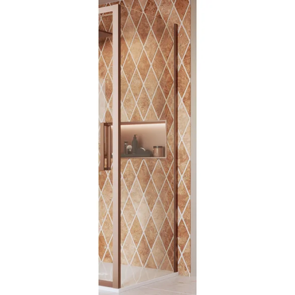 Crosswater Asura 8mm Side Panel 800 for Infold Door Brushed Bronze