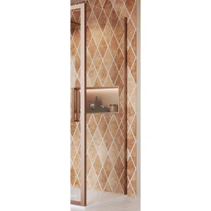 Crosswater Asura 8mm Side Panel 800 for Infold Door Brushed Bronze