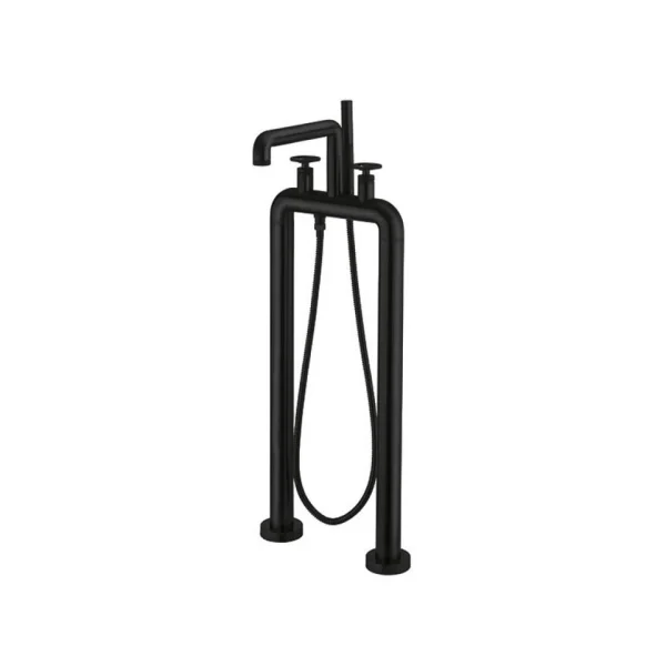 Crosswater Union Free Standing Bath Shower Mixer Matt Black
