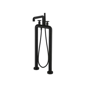 Crosswater Union Free Standing Bath Shower Mixer Matt Black